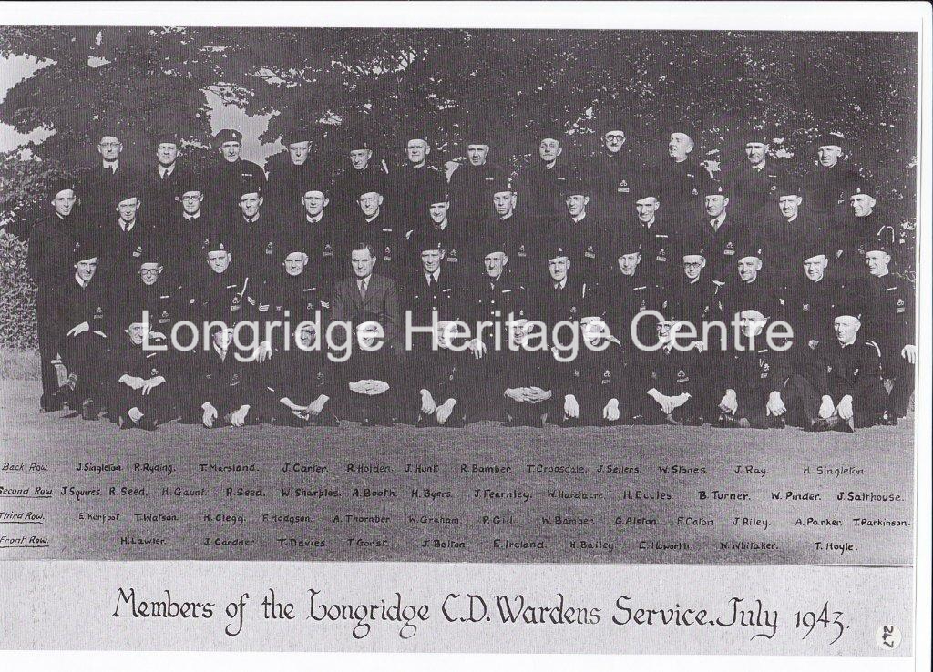 247 - Civil Defence Air Raid Wardens with names - 1943